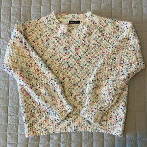 Space Dye Bishop Sleeve Sweater Multicolor/6